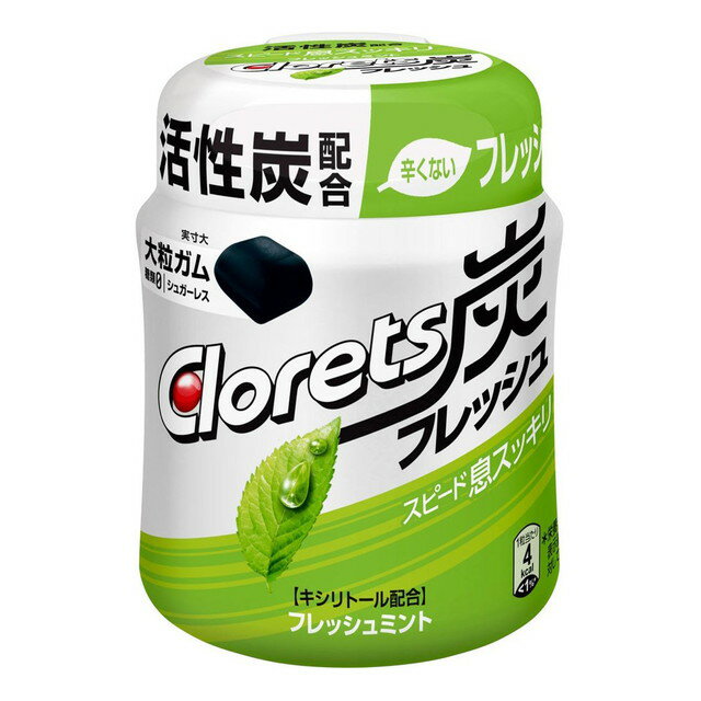 ◆モンデリーズ クロレッツ炭フレッシュ フレッシュミントボトルR 127g【6個セット】