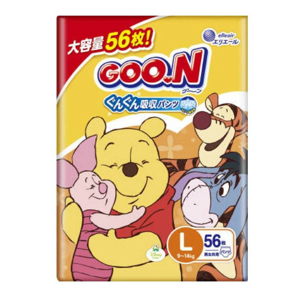 大王製紙 グーンぐんぐん吸収パンツ L 男女共用 56枚 【3個セット】