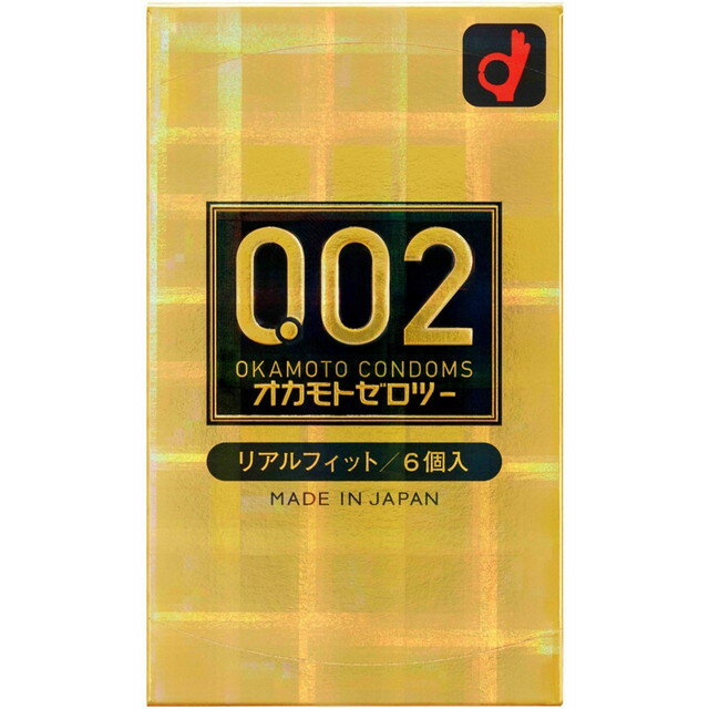 【管理医療機器】オカモト 002（ゼロツー） リアルフィット 6個入