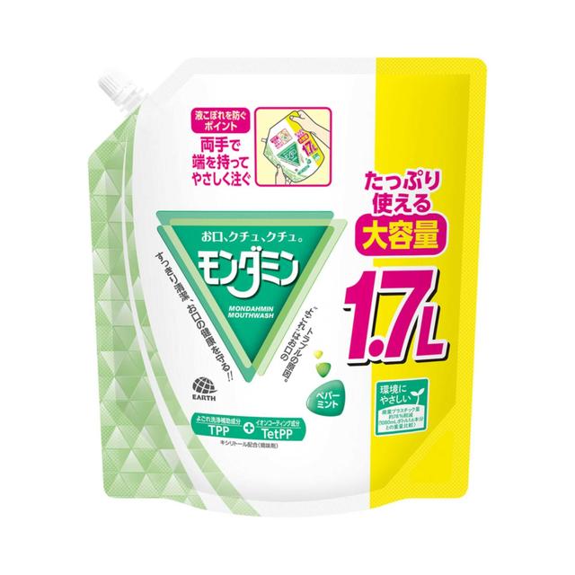 アース モンダミン ペパーミント 大容量パウチ 1700ml