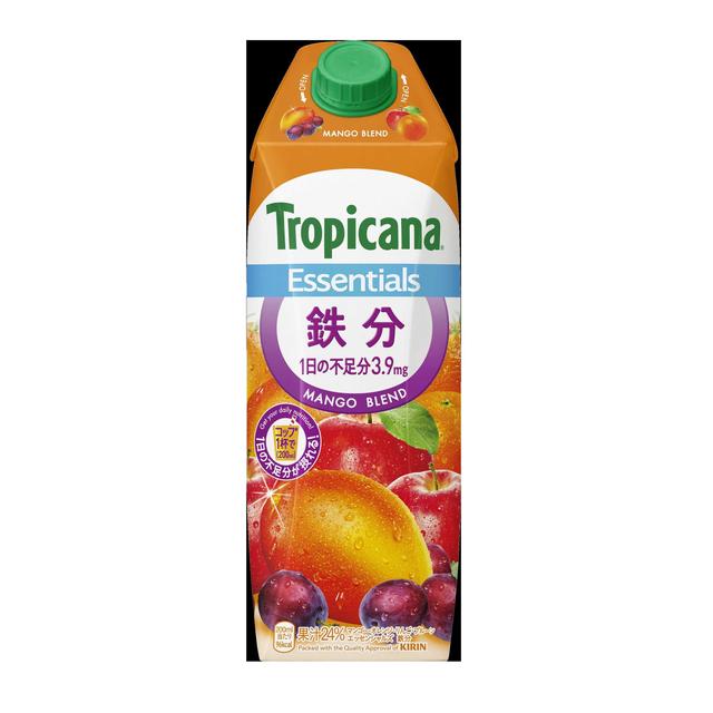 ◆キリン トロピカーナ エッセンシャルズ 鉄分 1L