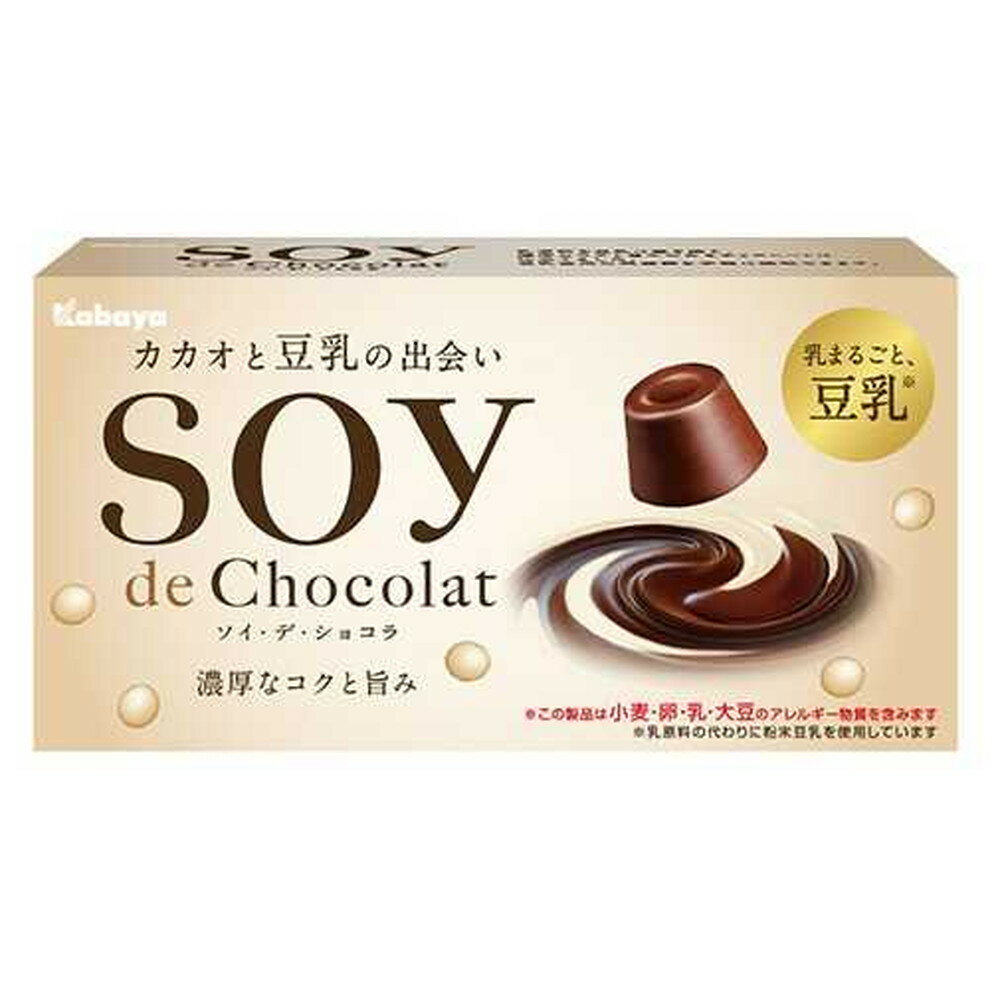 ◆カバヤ食品 SOY DE CHOCOLAT(ソイ・デ・ショコラ) 55g【8個セット】▼返品不可のサムネイル