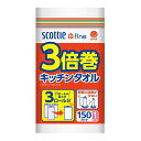 日本製紙クレシア スコッティ ファイン 3倍巻キッチンタオル 150カット1ロール