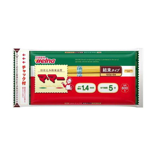 ◆マ・マー 結束スパゲティ 1.4mm チャック付 600g 【20個セット】 ◆マ・マー 結束スパゲティ 1.4mm チャック付 600g 【20個セット】