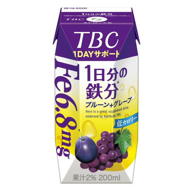 ◆森永TBC1DAYサポート1日分の鉄分 200ML【12本セット】