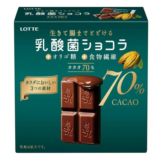 ◆ロッテ 乳酸菌ショコラ カカオ70％ 48g【6個セット】