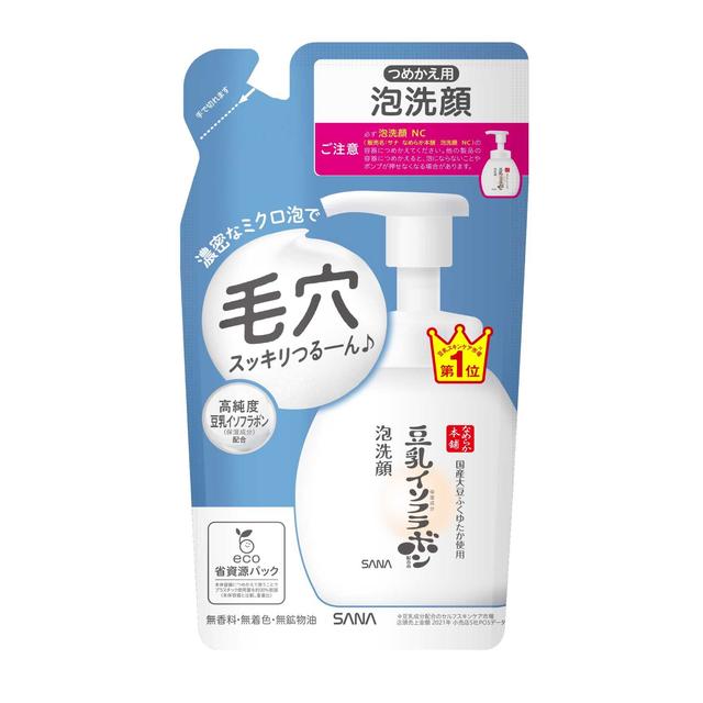 サナ なめらか本舗 豆乳イソフラボン 泡洗顔 NC つめかえ用 180ml 1