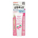 商品名ジェル状歯みがきぷちキッズ　いちご味 内容量50g 商品説明1才6ヵ月頃からの乳歯の性質を考えてつくられた、歯の黄ばみ汚れや歯垢を除去し、歯質を強化し虫歯の発生及び進行を予防するジェル状歯みがきです。歯の汚れが気になる離乳食卒業の頃から。有効成分フッ素（フッ化ナトリウム）と食品で使われる成分でできています。歯の再石灰化を促進し歯質を強化する薬用成分フッ素（フッ化ナトリウム）配合。むし歯の原因となる酸をつくらないキシリトール配合(湿潤剤）。お子様のデリケートな乳歯を傷つけにくい、ソフトな清掃剤（無水ケイ酸）使用。落ちにくい黄ばみ汚れや歯垢を除去し生えたての歯の白さを守ります。発泡剤無添加で泡立たず、汚れ落ちを確認しながら、すみずみまでていねいにみがけます。ほんのり甘いいちご味。ミントタイプの香料不使用で、赤ちゃんが嫌がりません。無着色・パラベンフリー・ノンミント。食品用原料成分使用。 使用上の注意●食べ物ではありません。●傷・発疹など異常がある部位にはお使いにならないでください。●使用中、発疹・かゆみなどの異常が現れた場合は使用を中止し、医師にご相談ください。●目に入ったときは、こすらずすぐに水で十分洗い流してください。●乳幼児の手の届かないところに保管してください。●お子さまがご使用になる場合は、は必ず保護者の目の届くところで使用させてください。●使用した後は必ずキャップを閉めてください。 成分・分量有効成分：フッ化ナトリウム湿潤剤：キシリトール、プロピレングリコール、グリセリン脂肪酸エステル、モノラウリン酸ポリグリセリル粘結剤：カルボキシメチルセルロースナトリウム清掃剤：無水ケイ酸pH調整剤：クエン酸ナトリウム香料 問合せ先ピジョン株式会社（お客様相談室）TEL：0120（741）887受付時間：9時〜17時（土・日・祝日を除く） メーカー／輸入元ピジョンホームプロダクツ株式会社〒417-0826静岡県富士市中里2608-31 発売元ピジョン株式会社〒103-8480　東京都中央区日本橋久松町4番4号 原産国日本 商品区分医薬部外品 広告文責株式会社サンドラッグ/電話番号:0120-009-368 JAN4902508103893 ブランドピジョン※パッケージ・デザイン等は、予告なしに変更される場合がありますので、予めご了承ください。 ※お届け地域によっては、表記されている日数よりもお届けにお時間を頂く場合がございます。