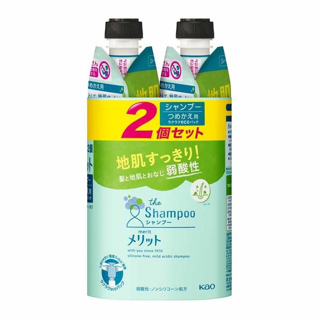 【医薬部外品】花王 メリット シャンプー 詰め替え用 340ml×2個パック