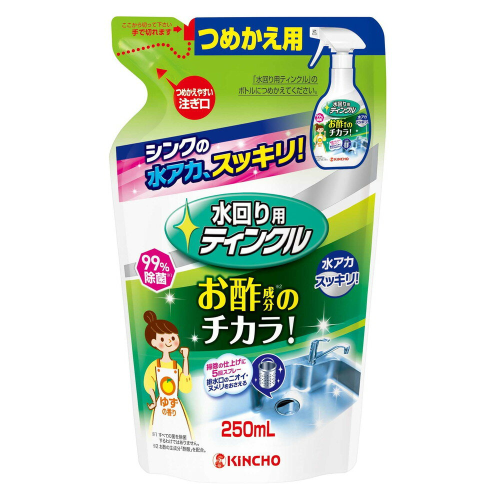 大日本除虫菊 KINCHO ティンクル 水回り用・シンク用洗剤 防臭プラスW つめかえ用 250ml