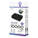 HIDISC TCYPC[d\ 10000mAh PD45WΉ oCobe[ ubN