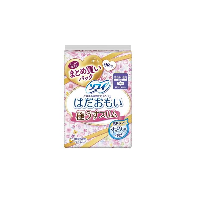 ユニ チャーム ソフィ はだおもい 極うすスリム260 羽つき 28枚