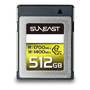 SUNEAST ULTIMATE PRO CFexpress Type Bカード 512GB 大容量 最大読み取り速度1550MB sの高速パフォーマンス・高解像度連写に対応できる最大550MB sの書込み速度 SE-CFXB512B1700 撮影 カメラ 静止画 動画