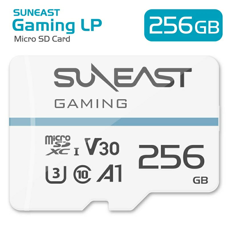 SUNEAST microSD カード 256GB アダプター 1個附属 class10 UHS-1 U3 V30 A1 4K対応 Nintendo Switch ドライブレコーダー 動作確認済 変換アダプタ付 日本国内正規品 Gaming LP サンイースト se-msd256gmon