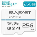 SUNEAST microSD カード 256GB アダプター 1個附属 class10 UHS-1 U3 V30 A1 4K対応 Nintendo Switch ドライブレコーダー 動作確認済 変換アダプタ付 日本国内正規品 Gaming LP サンイースト se-msd256gmon