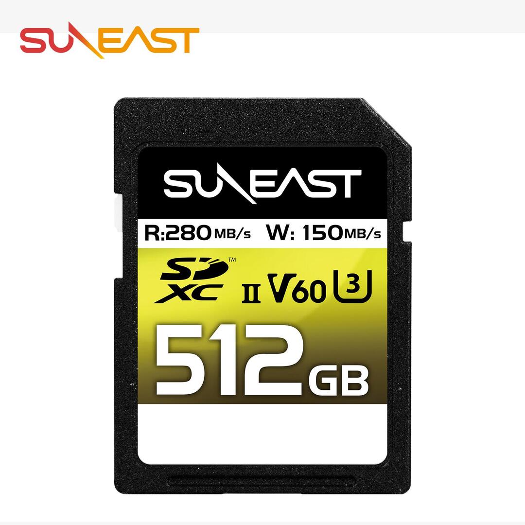 SUNEAST SDXCカード 512GB UHS-II V60 最大280MB s U3 4K UHD ULTIMATE PRO プロフェッショナル メモリーカード SE-SDU2512GB280