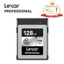 【1日限定！店内商品ポイント5倍】Lexar Professional CFexpress Type-B 128GB SILVER 最大読み出し1750MB/s 最大書き込み1300MB/s CFエクスプレス タイプB 国内正規品 LCXEXSL128G-RNENG