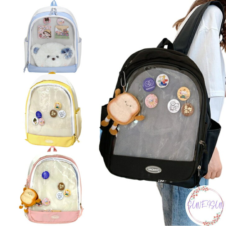 【ポイント10倍 20％OFFクーポン】 【再入荷】送料無料痛バッグ リュック リュックサック クリアバッグ ポケット 痛バ リュック