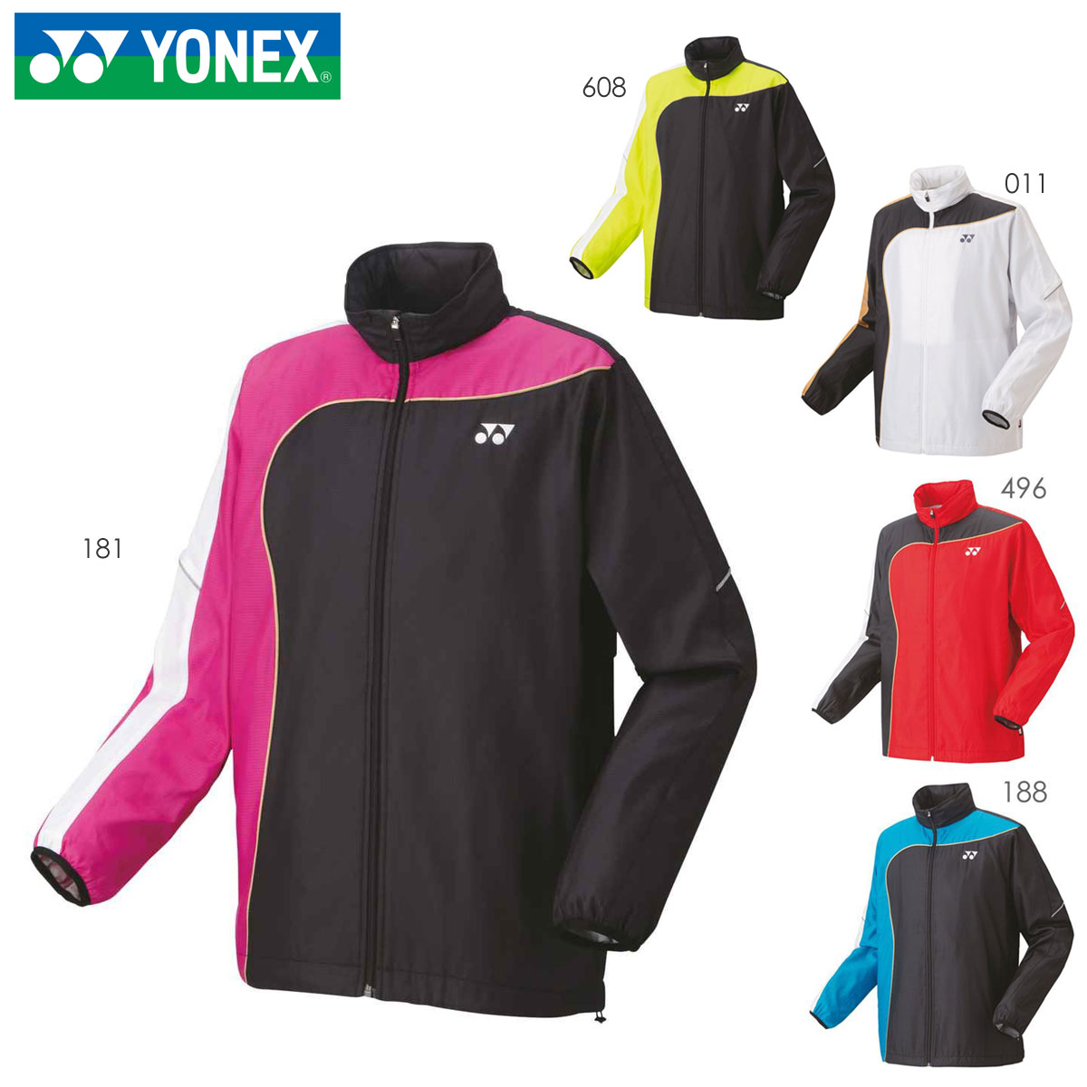 YONEX 70081J ジュニア裏地付ウィンドウォーマーシャツ テニス・バドミントン ウェア(ジュニア) ヨネックス