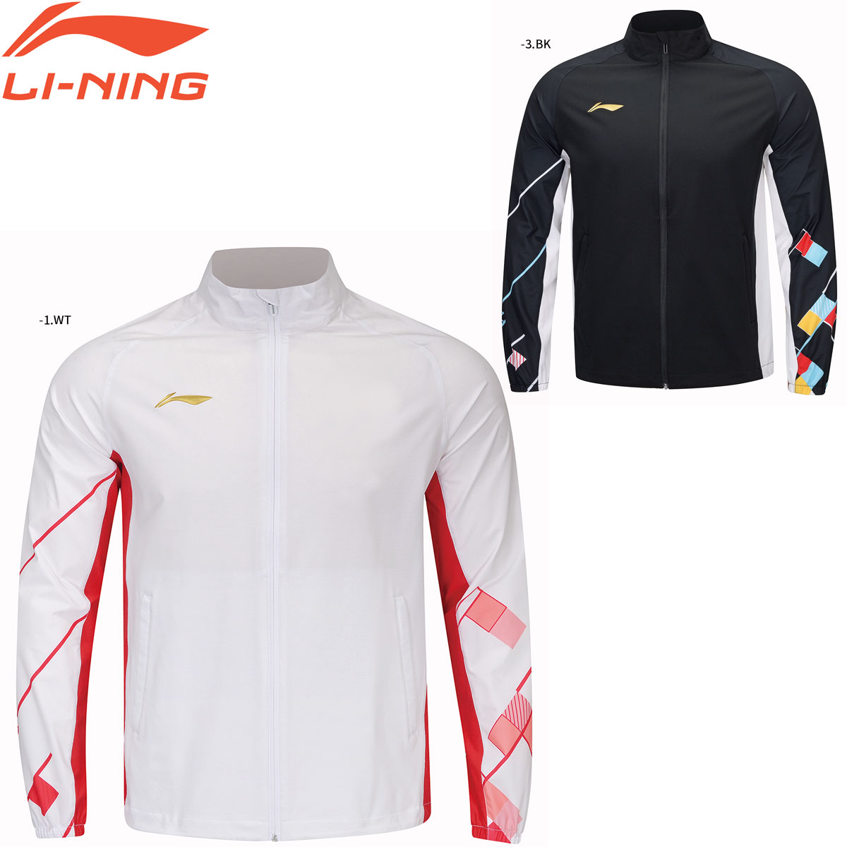 LI-NING AFDT321 ウォームアップジャケット バドミントンウェア(ユニ・メンズ) リーニン