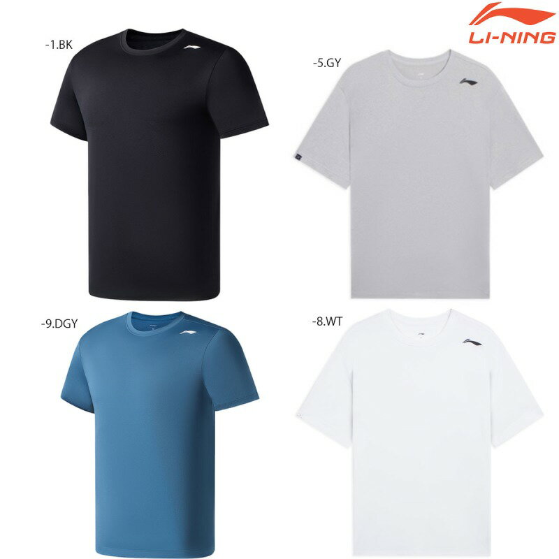 LI-NING ATSS071 トレーニングシャツ バドミントンウェア ユニ・メンズ リーニン【メール便可】