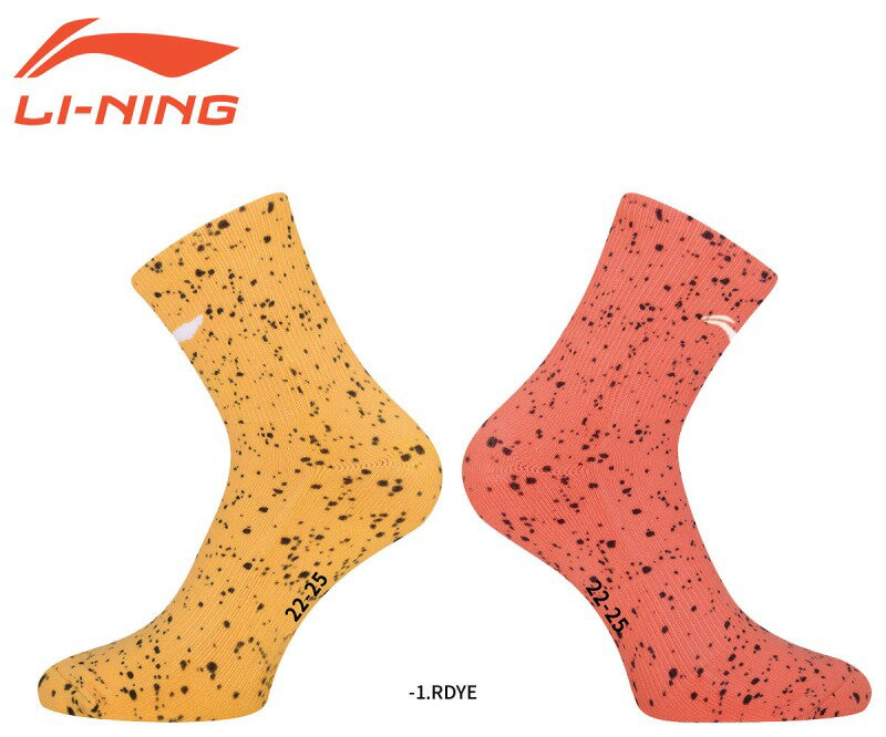 LI-NING AWST066 バドミントンソックス レディース 22-25cm リーニン【メール便可】