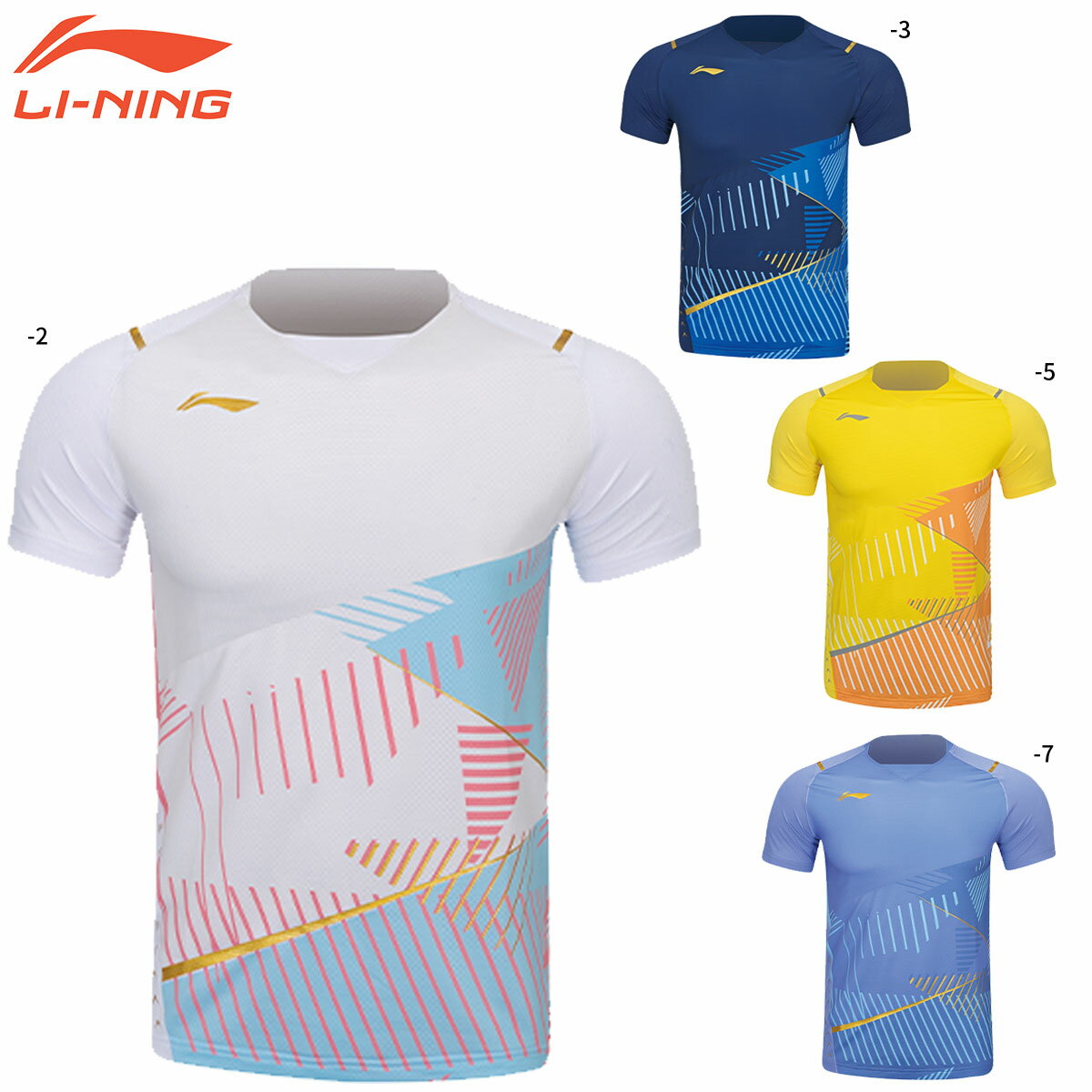 LI-NING AAYT017 ゲームウェア バドミントンウェア(ユニ/メンズ) リーニン【日本バドミントン協会審査合格品/メール便可】