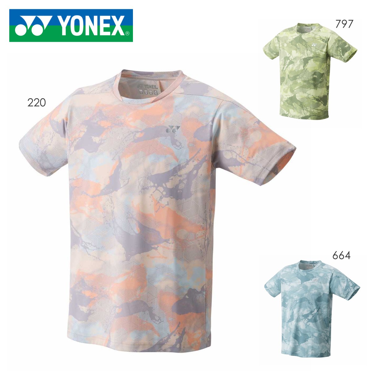 YONEX 10535 ユニゲームシャツ(フィットスタイル) トップス テニス・バドミントンウェア(ユニ/メンズ) ヨネックス 2023SS【日本バドミントン協会検定合格品/メール便可】