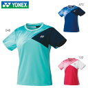 YONEX 20735 ウィメンズゲームシャツ(スリム) トップス テニス・バドミントンウェア(レディース) ヨネックス 2023SS【日本バドミントン協会検定合格品/メール便可】