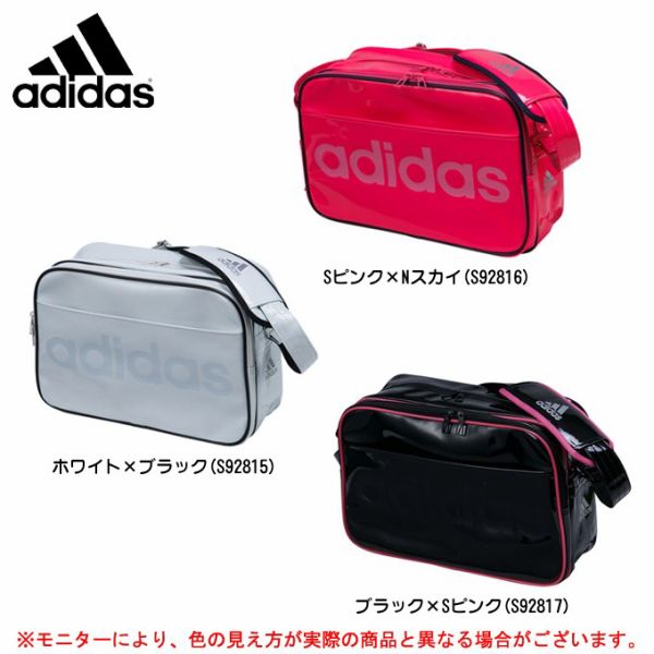 adidas アディダス リニアエナメル ショルダーバッグ M KBQ65