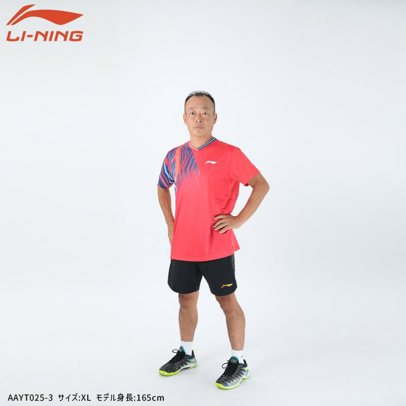 LI-NING AAYT025 ゲームウェア バドミントンウェア(ユニ/メンズ) リーニン【メール便可】 3