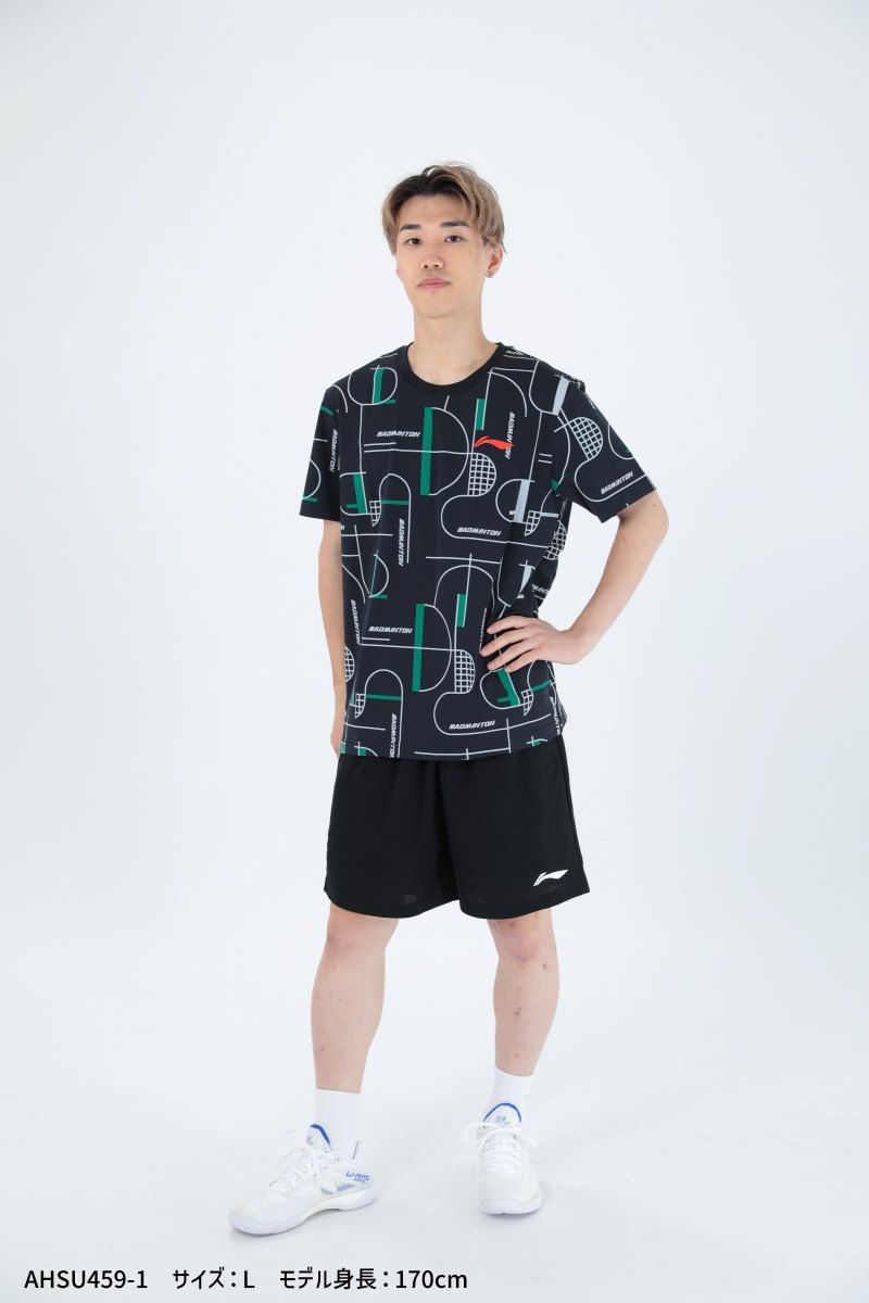 LI-NING AHSU459 トレーニングTシャツ バドミントンウェア(ユニ/メンズ) リーニン...