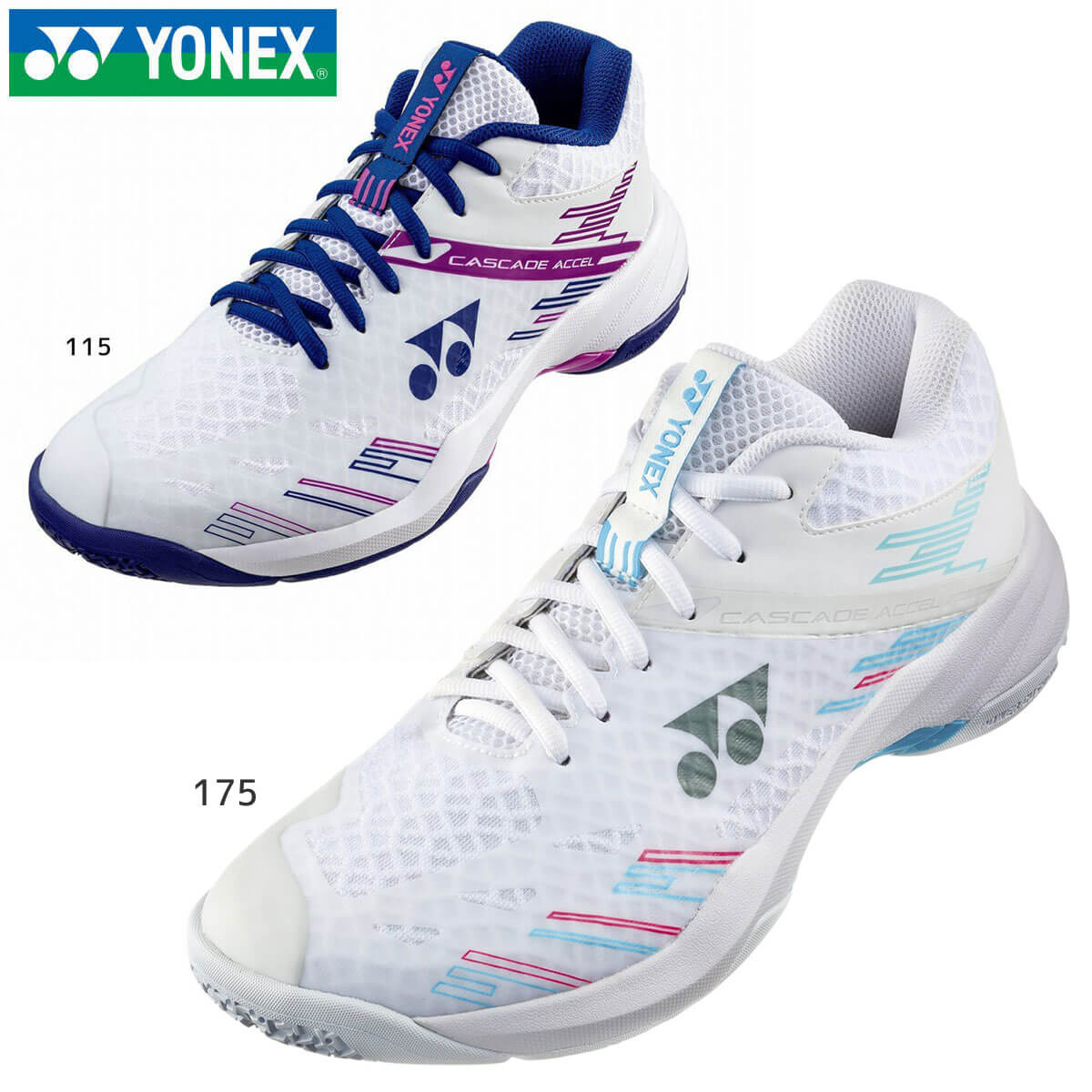 YONEX SHBCA1MD パワークッションカスケードアクセルミッド バドミントンシューズ(ユニ) ヨネックス【日本バドミントン協会審査合格品】