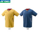 YONEX 10700 メンズゲームシャツ(フィットスタイル) ウェア(メンズ) バドミントン・テニス ヨネックス 2025SS【日本バドミントン協会審査合格品/メール便可】