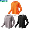YONEX 16815 ウィメンズロングスリーブTシャツ ウェア(レディース) バドミントン・テニス ヨネックス 2025SS【メール便可】