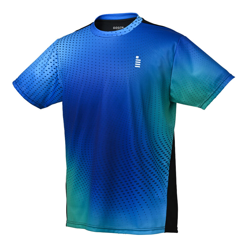 GOSEN T2514 ゲームシャツ(メンズ・ユニ) アパレル ウェア バドミントン・テニス ゴーセン 2025SS【日本バドミントン協会審査合格品/メール便可】 2