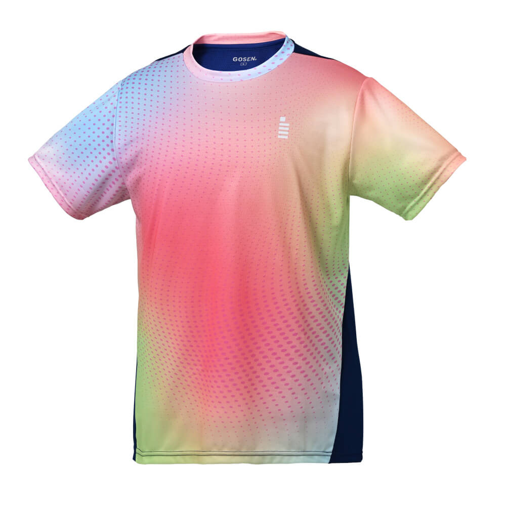 GOSEN T2514 ゲームシャツ(メンズ・ユニ) アパレル ウェア バドミントン・テニス ゴーセン 2025SS【日本バドミントン協会審査合格品/メール便可】 3