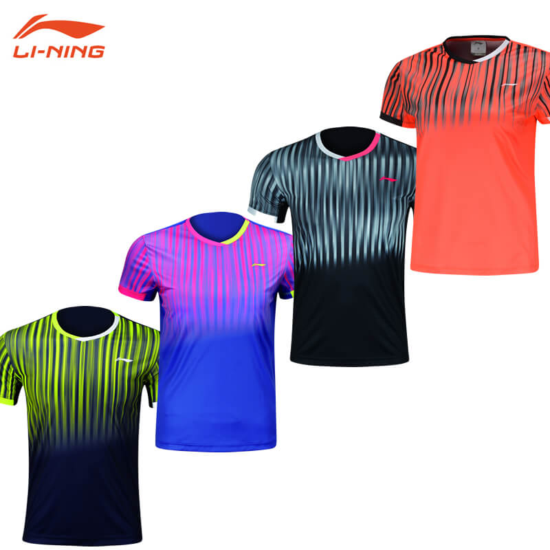 LI-NING AAYM147 ユニ ゲームシャツ リーニン バドミントンウェア【メール便可/日本バドミントン協会審査合格品】