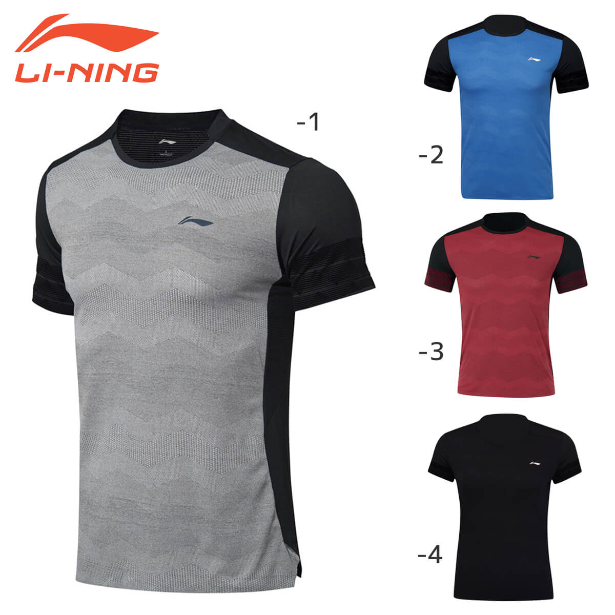 LI-NING AAYN317 ゲームシャツ(ユニ/メンズ) バドミントンウェア リーニン【メール便可/日本バドミントン協会審査合格品】