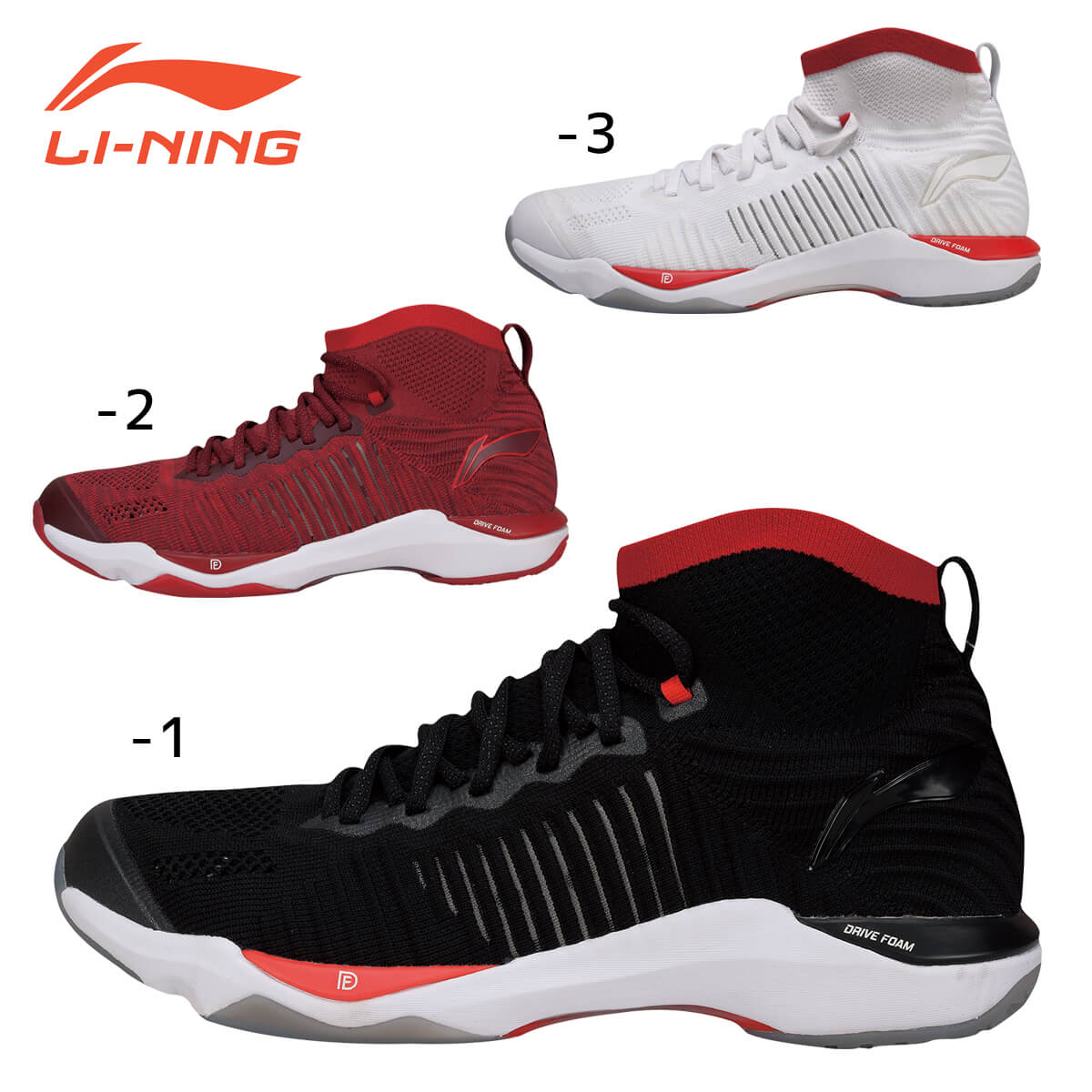 LI-NING AYAN015 バドミントンシューズ(ユニ/メンズ)24.0-28.5cm リーニン【日本バドミントン協会審査合格品】