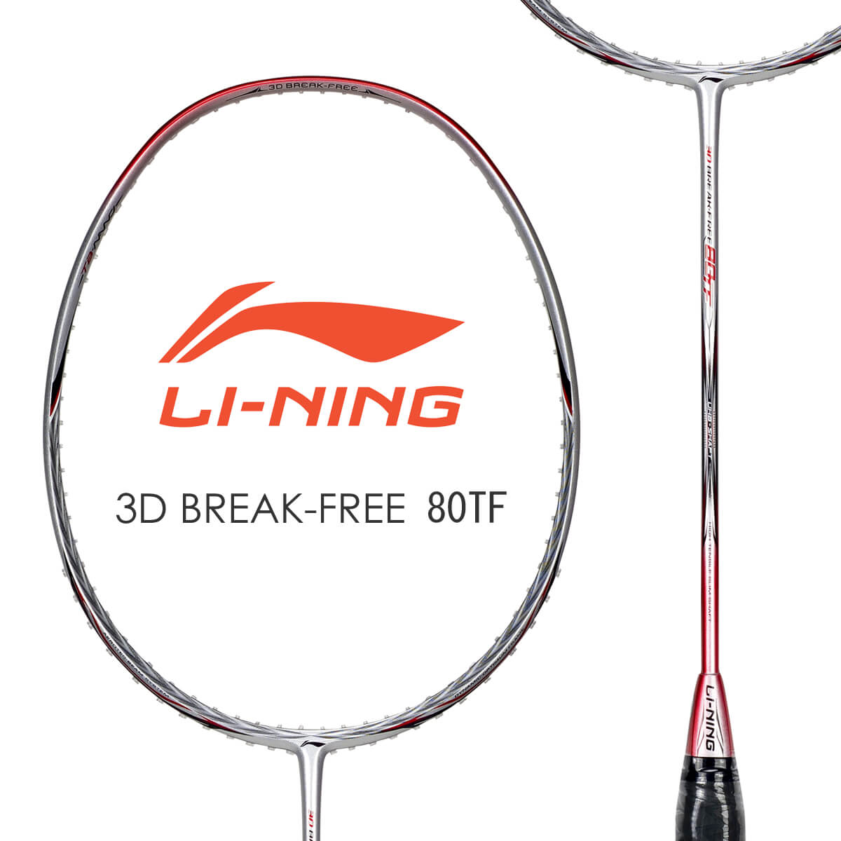 LI-NING 3D BREAK-FREE 80TF AYPJ008 バドミントンラケット リーニン【オススメガット&ガット張り工賃無料】