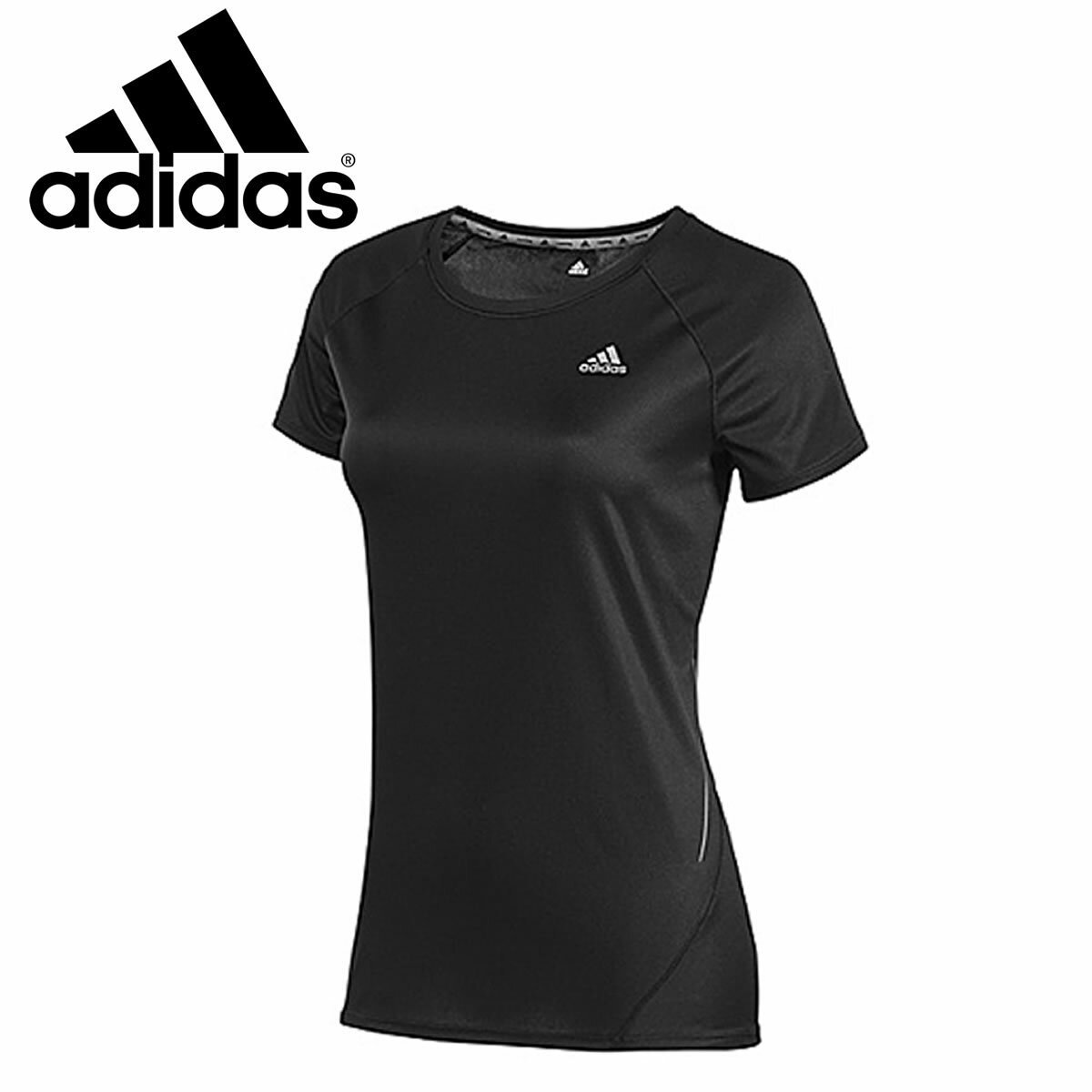 adidas QU789 SQ CCRUN 半袖Tシャツ(レディース) トレーニングウェア アディダス 【メール便可】