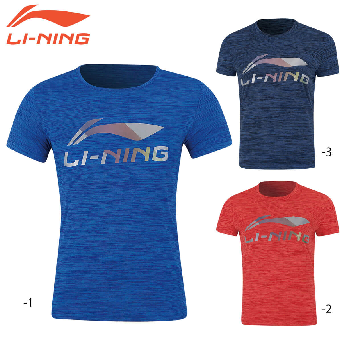 LI-NING AHSP352 トレーニングTシャツ レディース 背面プリント無し バドミントンウェア リーニン【メール便可】