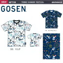 GOSEN NPT39 ぽちゃ猫 TENNIS SUMMER FESTIVAL 半袖Tシャツ(ユニ/メンズ) pochaneco 2020夏企画 テニスウェア ゴーセン 【メール便可/ 限定品】