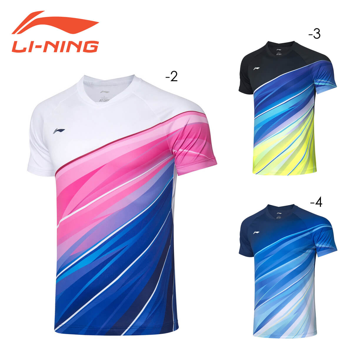 LI-NING AAYQ085 ゲームシャツ ユニ/メンズ バドミントンウェア リーニン【日本バドミントン協会審査合格品/メール便可】