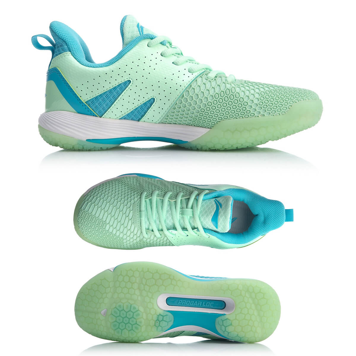 ラケットプロショップ SUNFASTのLI-NING AYZQ002 バドミントンシューズ(レディース) リーニン【日本バドミントン協会審査合格品】｜アングル2