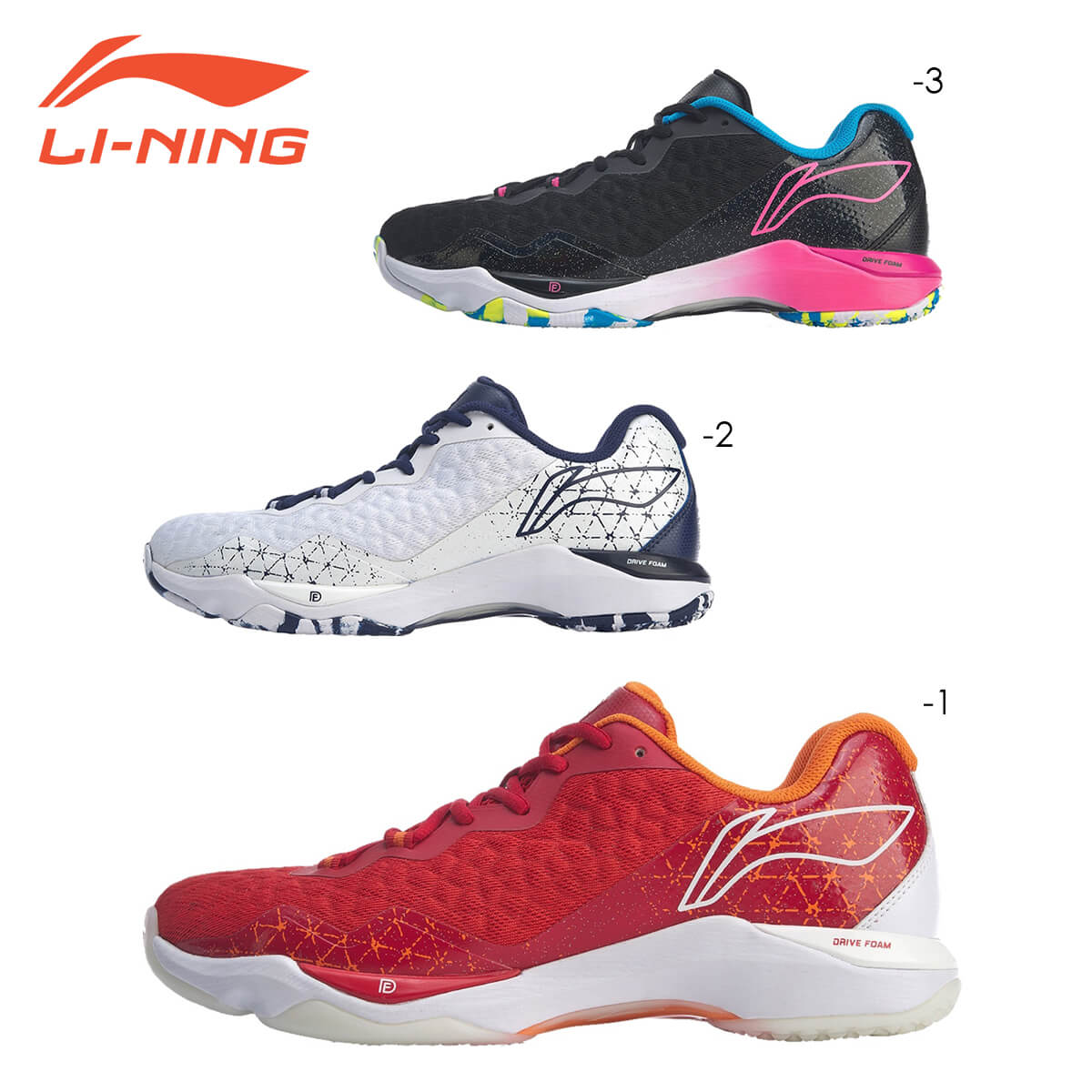 LI-NING AYZQ007 バドミントンシューズ ユニ/メンズ リーニン【日本バドミントン協会審査合格品】