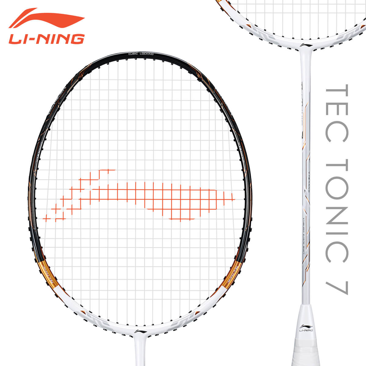 LI-NING TEC TONIC 7 テックトニック 7(AYPQ022) 万能型 バドミントンラケット リーニン【日本バドミントン協会審査合格品/オススメガット＆ガット張り工賃無料】