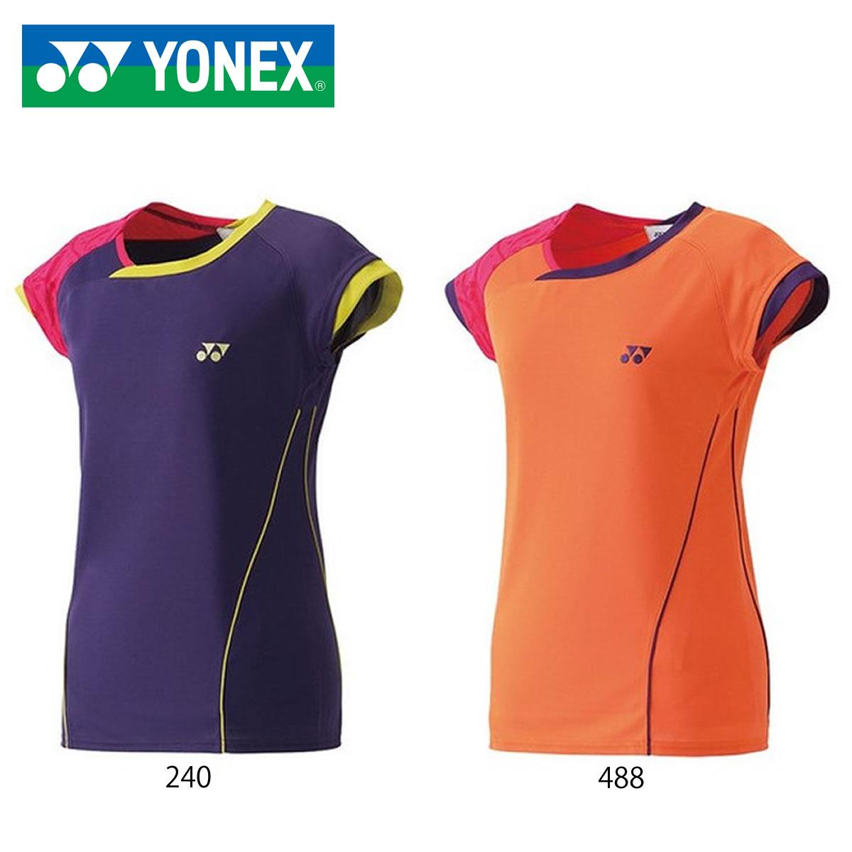 YONEX 20253 フィットシャツ(レディース) テニス バドミントンウェア ヨネックス 【メール便可/ 日本バドミントン協会審査合格品】