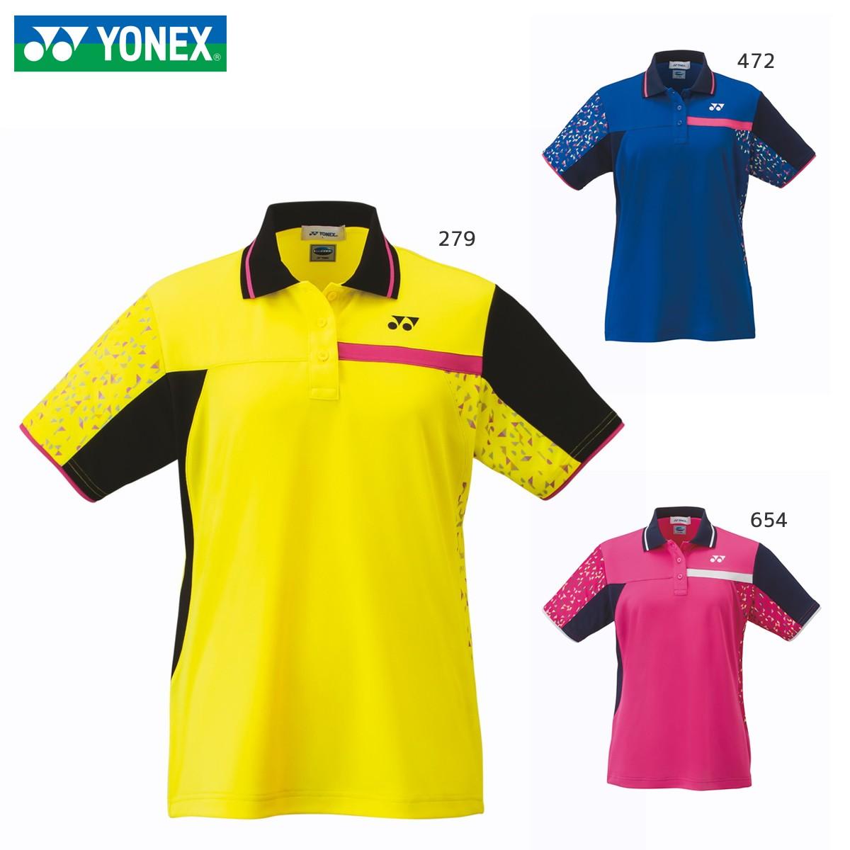 YONEX 20486 ウィメンズゲームシャツ ウェア(レディース) テニス・バドミントン ヨネックス【メール便可/日本バドミントン協会審査合格品】